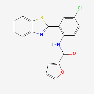 N-[2-(1,3-benzothiazol-2-yl)-4-chlorophenyl]furan-2-carboxamide