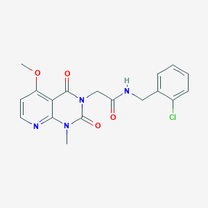 N-(2-chlorobenzyl)-2-(5-methoxy-1-methyl-2,4-dioxo-1,2-dihydropyrido[2,3-d]pyrimidin-3(4H)-yl)acetamide