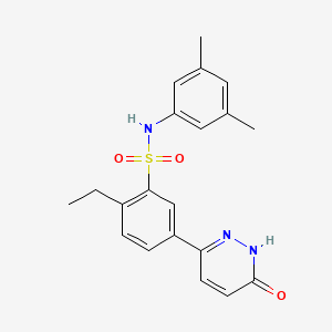 N-(3,5-dimethylphenyl)-2-ethyl-5-(6-oxo-1,6-dihydropyridazin-3-yl)benzenesulfonamide