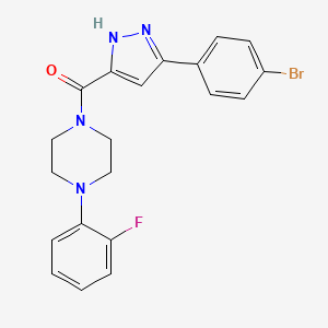 [5-(4-bromophenyl)-1H-pyrazol-3-yl][4-(2-fluorophenyl)piperazin-1-yl]methanone