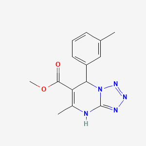 Methyl 5-methyl-7-(3-methylphenyl)-4,7-dihydrotetrazolo[1,5-a]pyrimidine-6-carboxylate