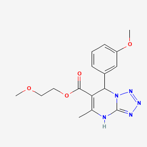 2-Methoxyethyl 7-(3-methoxyphenyl)-5-methyl-4,7-dihydrotetrazolo[1,5-a]pyrimidine-6-carboxylate