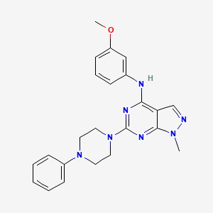 N-(3-methoxyphenyl)-1-methyl-6-(4-phenylpiperazin-1-yl)-1H-pyrazolo[3,4-d]pyrimidin-4-amine