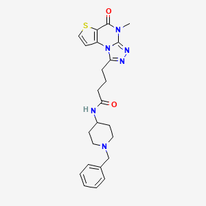 N-(1-Benzyl-4-piperidinyl)-4-(4-methyl-5-oxo-4,5-dihydrothieno[2,3-E][1,2,4]triazolo[4,3-A]pyrimidin-1-YL)butanamide