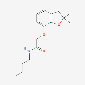 N-butyl-2-((2,2-dimethyl-2,3-dihydrobenzofuran-7-yl)oxy)acetamide