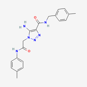 5-amino-N-(4-methylbenzyl)-1-{2-[(4-methylphenyl)amino]-2-oxoethyl}-1H-1,2,3-triazole-4-carboxamide