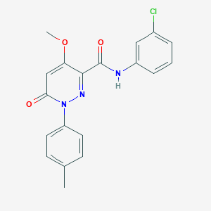 N-(3-chlorophenyl)-4-methoxy-1-(4-methylphenyl)-6-oxo-1,6-dihydropyridazine-3-carboxamide