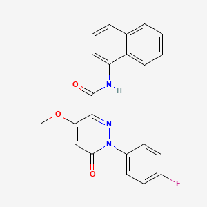 1-(4-fluorophenyl)-4-methoxy-N-(naphthalen-1-yl)-6-oxo-1,6-dihydropyridazine-3-carboxamide