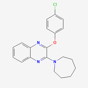 2-(Azepan-1-yl)-3-(4-chlorophenoxy)quinoxaline