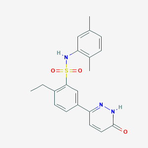 N-(2,5-dimethylphenyl)-2-ethyl-5-(6-oxo-1,6-dihydropyridazin-3-yl)benzenesulfonamide