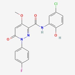 N-(5-chloro-2-hydroxyphenyl)-1-(4-fluorophenyl)-4-methoxy-6-oxo-1,6-dihydropyridazine-3-carboxamide