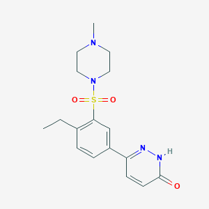 6-{4-ethyl-3-[(4-methylpiperazin-1-yl)sulfonyl]phenyl}pyridazin-3(2H)-one