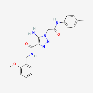 5-amino-N-(2-methoxybenzyl)-1-{2-[(4-methylphenyl)amino]-2-oxoethyl}-1H-1,2,3-triazole-4-carboxamide