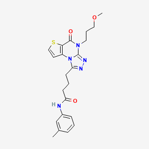 4-[4-(3-methoxypropyl)-5-oxo-4,5-dihydrothieno[2,3-e][1,2,4]triazolo[4,3-a]pyrimidin-1-yl]-N-(3-methylphenyl)butanamide