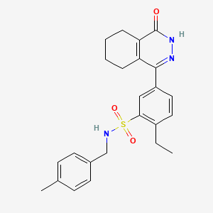 2-ethyl-N-(4-methylbenzyl)-5-(4-oxo-3,4,5,6,7,8-hexahydrophthalazin-1-yl)benzenesulfonamide