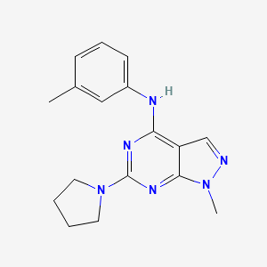 1-methyl-N-(3-methylphenyl)-6-(pyrrolidin-1-yl)-1H-pyrazolo[3,4-d]pyrimidin-4-amine