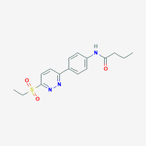 N-(4-(6-(ethylsulfonyl)pyridazin-3-yl)phenyl)butyramide