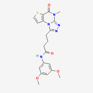 N-(3,5-dimethoxyphenyl)-4-(4-methyl-5-oxo-4,5-dihydrothieno[2,3-e][1,2,4]triazolo[4,3-a]pyrimidin-1-yl)butanamide