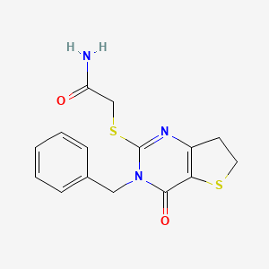 2-((3-Benzyl-4-oxo-3,4,6,7-tetrahydrothieno[3,2-d]pyrimidin-2-yl)thio)acetamide