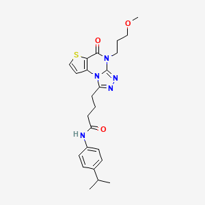 N-(4-isopropylphenyl)-4-[4-(3-methoxypropyl)-5-oxo-4,5-dihydrothieno[2,3-e][1,2,4]triazolo[4,3-a]pyrimidin-1-yl]butanamide