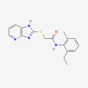 N-(2-ethyl-6-methylphenyl)-2-(1H-imidazo[4,5-b]pyridin-2-ylsulfanyl)acetamide