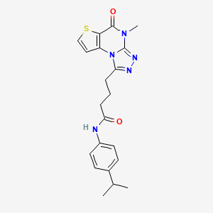 N-(4-isopropylphenyl)-4-(4-methyl-5-oxo-4,5-dihydrothieno[2,3-e][1,2,4]triazolo[4,3-a]pyrimidin-1-yl)butanamide