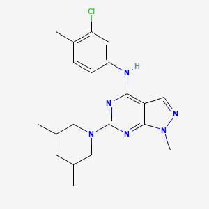 N-(3-chloro-4-methylphenyl)-6-(3,5-dimethylpiperidin-1-yl)-1-methyl-1H-pyrazolo[3,4-d]pyrimidin-4-amine