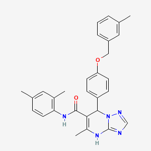 N-(2,4-dimethylphenyl)-5-methyl-7-{4-[(3-methylbenzyl)oxy]phenyl}-4,7-dihydro[1,2,4]triazolo[1,5-a]pyrimidine-6-carboxamide