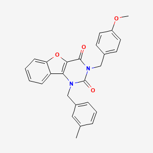 3-(4-methoxybenzyl)-1-(3-methylbenzyl)benzofuro[3,2-d]pyrimidine-2,4(1H,3H)-dione