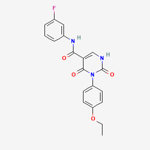 3-(4-ethoxyphenyl)-N-(3-fluorophenyl)-2,4-dioxo-1,2,3,4-tetrahydropyrimidine-5-carboxamide