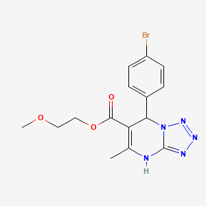 2-Methoxyethyl 7-(4-bromophenyl)-5-methyl-4,7-dihydrotetrazolo[1,5-a]pyrimidine-6-carboxylate