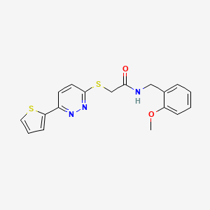 N-(2-methoxybenzyl)-2-[(6-thien-2-ylpyridazin-3-yl)thio]acetamide