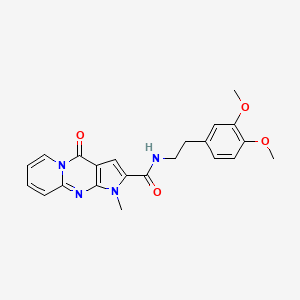 N-[2-(3,4-dimethoxyphenyl)ethyl]-1-methyl-4-oxo-1,4-dihydropyrido[1,2-a]pyrrolo[2,3-d]pyrimidine-2-carboxamide