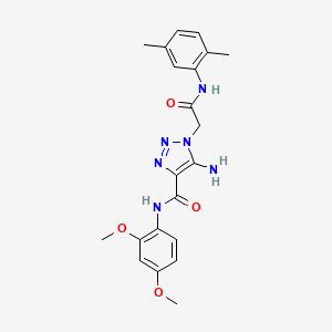 5-amino-N-(2,4-dimethoxyphenyl)-1-{2-[(2,5-dimethylphenyl)amino]-2-oxoethyl}-1H-1,2,3-triazole-4-carboxamide