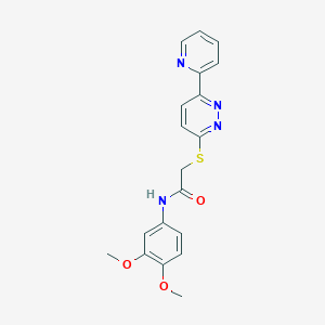 N-(3,4-Dimethoxyphenyl)-2-{[6-(pyridin-2-YL)pyridazin-3-YL]sulfanyl}acetamide