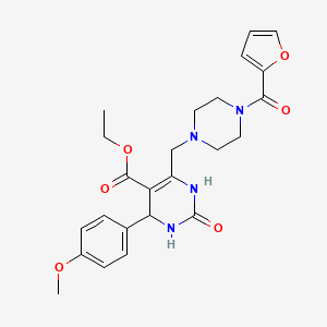 Ethyl 6-{[4-(furan-2-ylcarbonyl)piperazin-1-yl]methyl}-4-(4-methoxyphenyl)-2-oxo-1,2,3,4-tetrahydropyrimidine-5-carboxylate