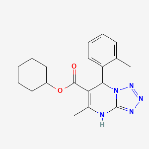 Cyclohexyl 5-methyl-7-(2-methylphenyl)-4,7-dihydrotetrazolo[1,5-a]pyrimidine-6-carboxylate