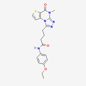 N-(4-ethoxyphenyl)-4-(4-methyl-5-oxo-4,5-dihydrothieno[2,3-e][1,2,4]triazolo[4,3-a]pyrimidin-1-yl)butanamide