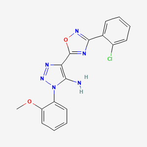 4-(3-(2-chlorophenyl)-1,2,4-oxadiazol-5-yl)-1-(2-methoxyphenyl)-1H-1,2,3-triazol-5-amine