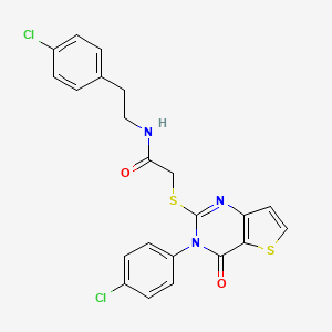 N-[2-(4-chlorophenyl)ethyl]-2-{[3-(4-chlorophenyl)-4-oxo-3,4-dihydrothieno[3,2-d]pyrimidin-2-yl]sulfanyl}acetamide