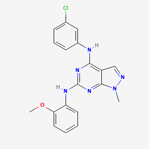 N~4~-(3-chlorophenyl)-N~6~-(2-methoxyphenyl)-1-methyl-1H-pyrazolo[3,4-d]pyrimidine-4,6-diamine