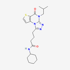 N-cyclohexyl-4-(4-isobutyl-5-oxo-4,5-dihydrothieno[2,3-e][1,2,4]triazolo[4,3-a]pyrimidin-1-yl)butanamide