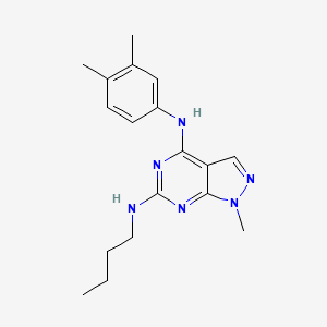 N~6~-butyl-N~4~-(3,4-dimethylphenyl)-1-methyl-1H-pyrazolo[3,4-d]pyrimidine-4,6-diamine