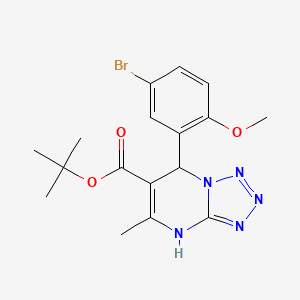 Tert-butyl 7-(5-bromo-2-methoxyphenyl)-5-methyl-4,7-dihydrotetrazolo[1,5-a]pyrimidine-6-carboxylate