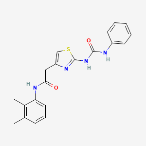 N-(2,3-dimethylphenyl)-2-(2-(3-phenylureido)thiazol-4-yl)acetamide