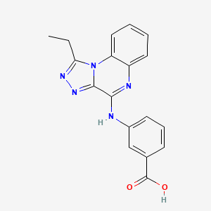 3-[(1-Ethyl[1,2,4]triazolo[4,3-a]quinoxalin-4-yl)amino]benzoic acid