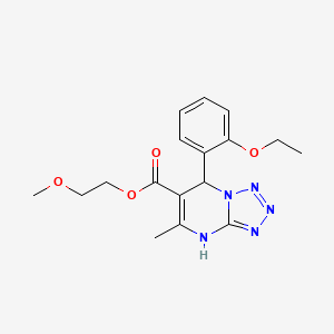 molecular formula C17H21N5O4 B11282867 2-Methoxyethyl 7-(2-ethoxyphenyl)-5-methyl-4,7-dihydrotetrazolo[1,5-a]pyrimidine-6-carboxylate 