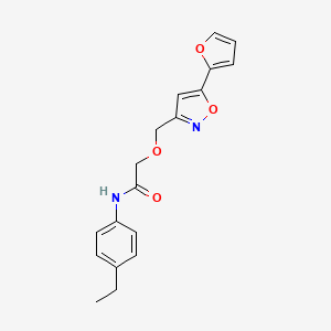 N-(4-ethylphenyl)-2-{[5-(furan-2-yl)-1,2-oxazol-3-yl]methoxy}acetamide