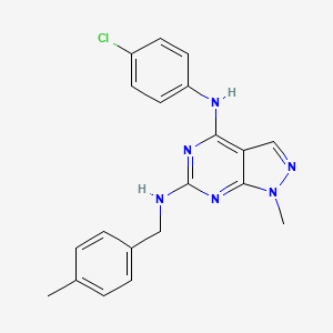 N~4~-(4-chlorophenyl)-1-methyl-N~6~-(4-methylbenzyl)-1H-pyrazolo[3,4-d]pyrimidine-4,6-diamine