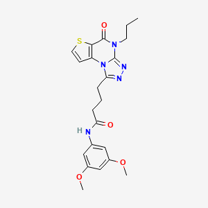 N-(3,5-dimethoxyphenyl)-4-(5-oxo-4-propyl-4,5-dihydrothieno[2,3-e][1,2,4]triazolo[4,3-a]pyrimidin-1-yl)butanamide